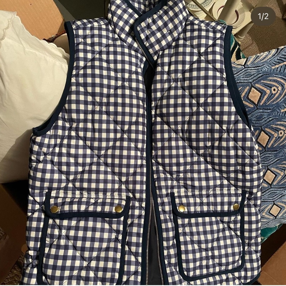 Gingham vest